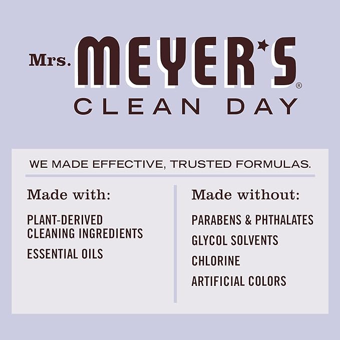 MRS. MEYER'S CLEAN DAY Multi-Surface Cleaner Concentrate, Use to Clean Floors, Tile, Counters, Lavender, 32 fl. oz (Pack of 2)