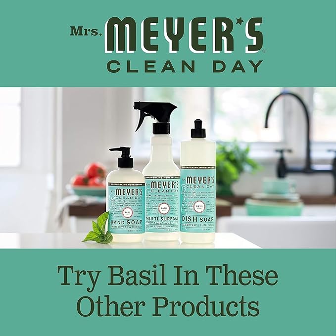 Mrs. Meyer's Clean Day Dryer Sheets, Basil Scent, (Pack of 3)