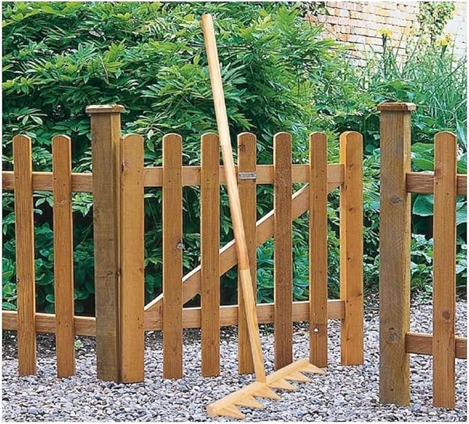 Full Size 4ft Zen Garden Rake, Japanese Nature Wood Zen Rake for Outdoor Garden Rock Sand, Triangular Teeth