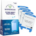 Wondercide - Flying Insect Fly Light Trap Cartridge Refills - No Device - Indoor Bug Catcher for House and Fruit Flies, Gnats, Moths, and Mosquitoes - 4 Pack