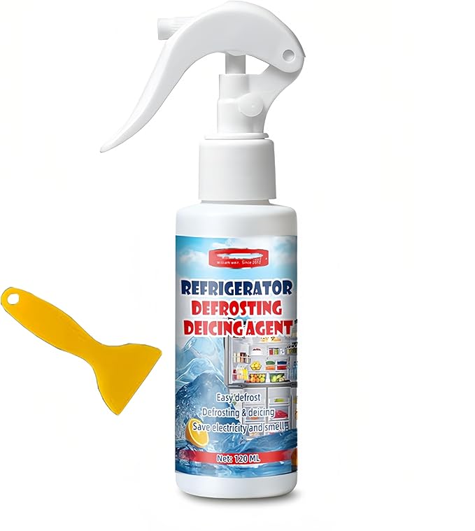 Fridge Defrosting Spray, 120 ml - Easy Defrosting, Defrosting and Defrosting Agent, Saves Electricity and Odour (1, 120 ml)
