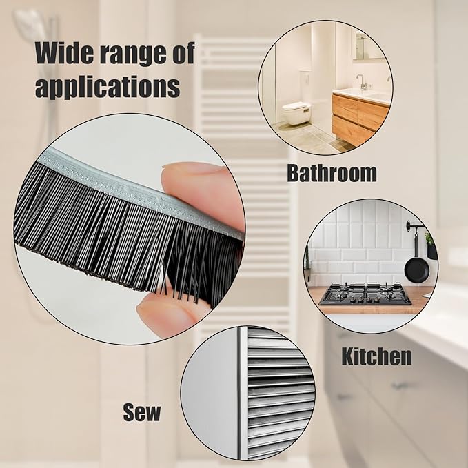 Crevice Cleaning Brush, 3Pcs Hard Bristle Crevice Cleaning Brushes for Household Use, Gap Cleaning Brush, Crevice Brush to Scrub and Clean, Toilet Cleaner Brush, Grout Cleaner Brush