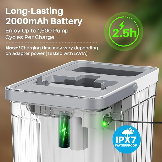 Mop and Bucket Set with AUTO Pump, 3-Zone Separate Dirty and Clean Water, Flat Mop and Bucket System with Wringer and Wheels, 4 Reusable Microfiber Pads, One-Touch Water Filling for Home Cleaning