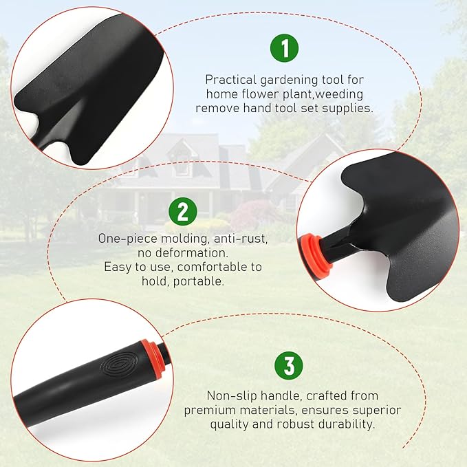 Garden Shovel Garden Hand Trowel, Small Gardening Tools for Digging and Weed