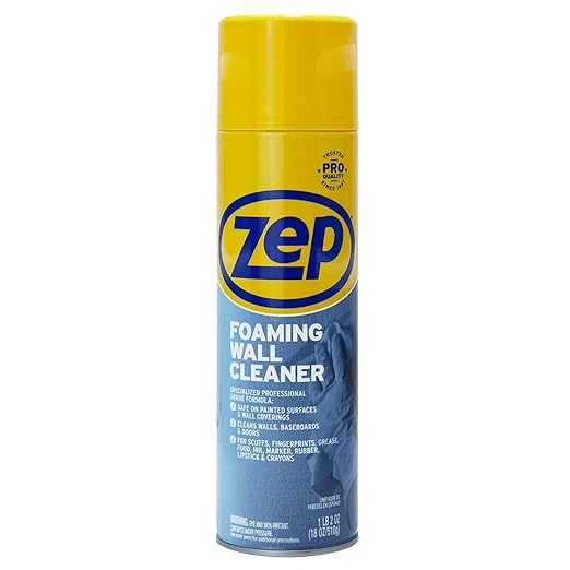 Zep Carpet Shampoo Concentrate and Foaming Wall Cleaner Bundle - 1 Gallon and 18 oz