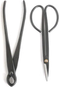 BambooMN Bonsai Basics Set - 8" Knob Cutter and 7.2" Trimming Shear - 1 Set
