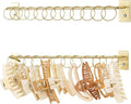 SNOWSTAR Metal Claw Clip Organizer Holder, Hair Clip Holder and Storage for Women and Girl,Claw Clips Hanger Display Hair Accessories for Wall Door Closet,Gold(1PCS)