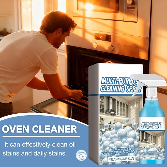 2PCS Spray Splash Cleaner Multi-Purpose Cleaning Spray,Oven Foam Spray, Kitchen Foam Cleaner, Kitchen, Countertop, Oven Multi-Purpose Spray.