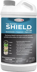 Shield Mold, Mildew, and Algae Stain and Odor Remover, Indoor and Outdoor Cleaner for Bathroom, Shower, Kitchen, Roof, Stone, Wood, Carpet, and More by Tile Doctor - 32 FL OZ