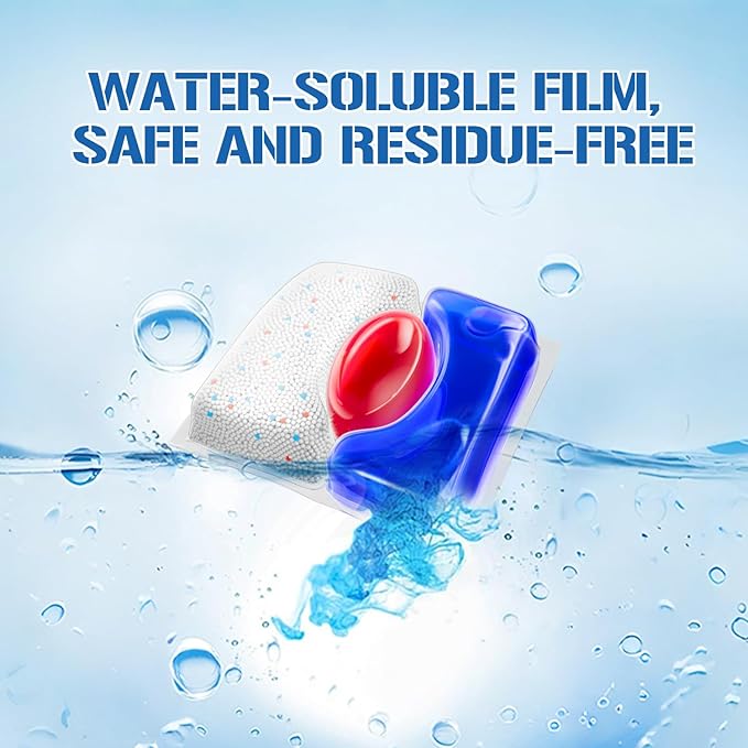 Dishwasher Pods 62 Count, Scrubbing Power, No Pre-Rinse Dishwasher Detergent Soap Removes Burnt-On Stain