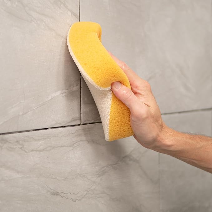 QEP 70007-24 Scrubbing Sponge for Grouting & Cleaning, 7.5" x 5.25"
