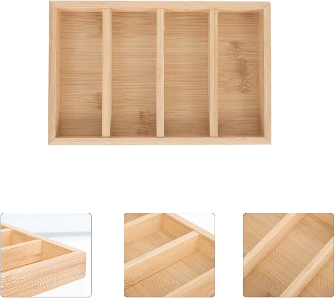 KALLORY Wooden Eyeglasses Tray and Sunglasses Storage Rack Glasses Organizer for Home Display, 4pcs Set Eyewear Holder Suitable for Desk and Closet