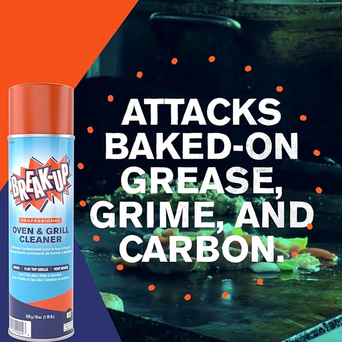 Diversey BREAK-UP CBD991206 Oven and Grill Cleaner, 19oz Aerosol, 6/Carton