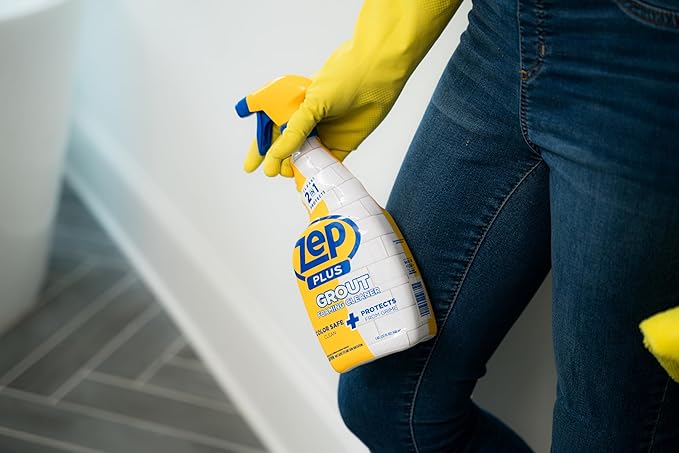 Zep Plus Grout Foaming Cleaner - 32 Fl OZ - R54212-2-in-1 benefits clean while protecting grout from water, dirt and grime