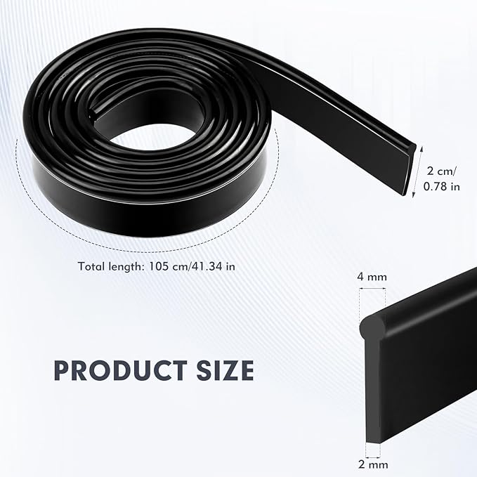 41 Inch Squeegee Rubber Replacement, Squeegee Replacement Rubber Blade, Versatile Squeegee Rubber Refill for Shower, Doors, Window & Glass Cleaning