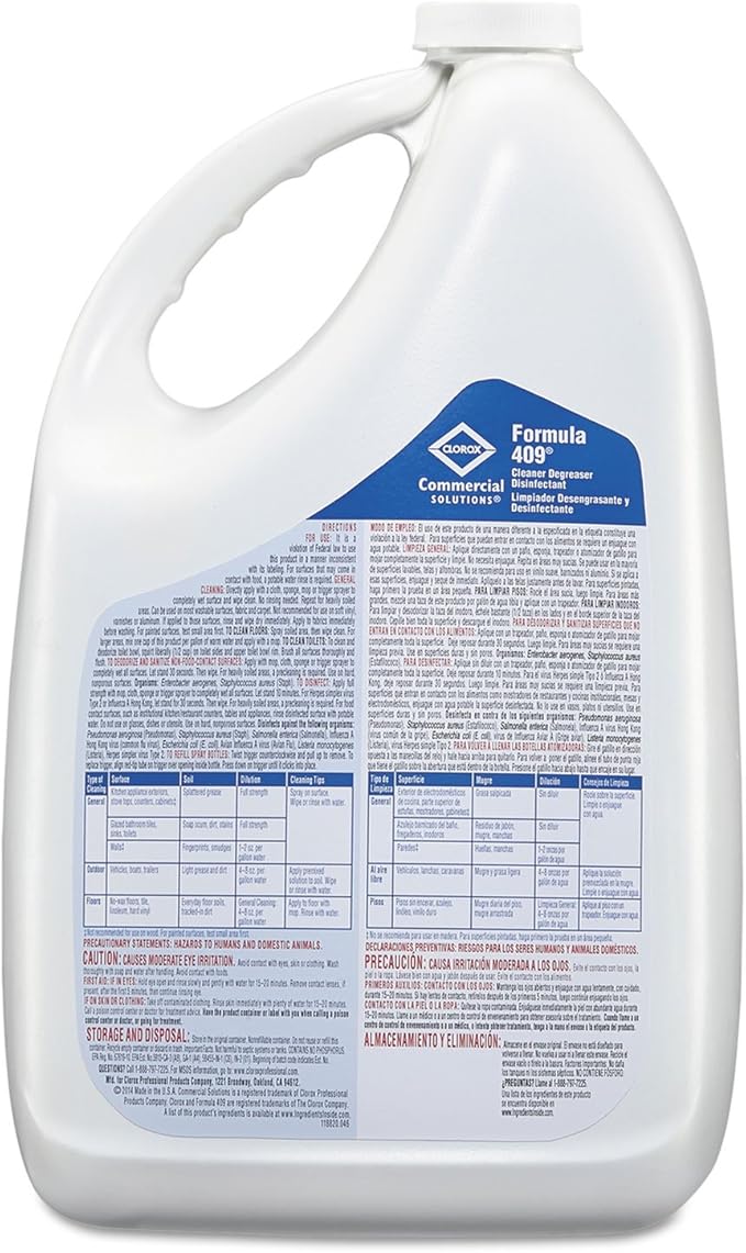 CloroxPro Formula 409 Cleaner Degreaser Disinfectant Refill, 128 fl. oz. (35300)