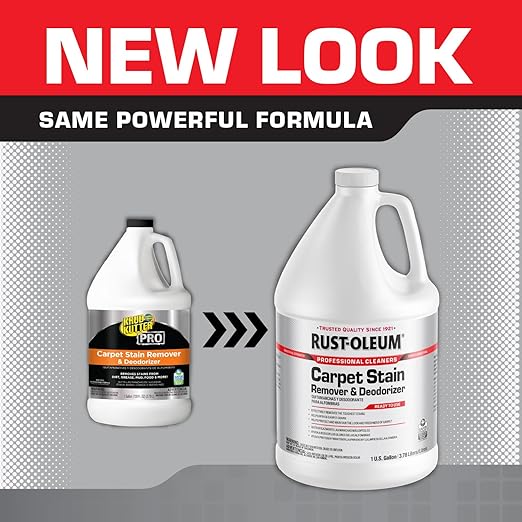 Rust-Oleum Professional Cleaners Carpet Stain Remover & Deodorizer | One Gallon (128oz) | Ready to Use Refill Bottle | Professional Strength