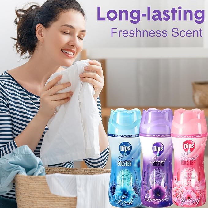 8 Pack in Wash Scent Booster Beads 73.6 oz Laundry Boosters Laundry Room Beads(Mixed Scent)