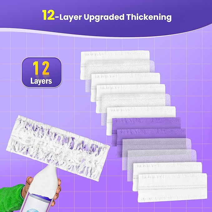 30 Pack Power Mop™ Pad Refills for Swiffer® PowerMop™ Multi-Surface Mop, Powermop™ Multi-Surface Mop Pad Replacement Kit