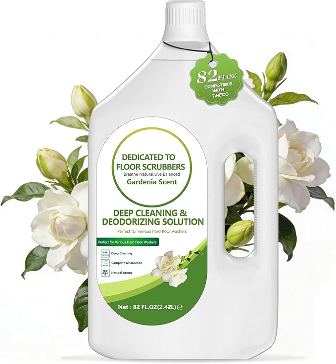 Floor Cleaning Solution Compatible with Tineco – 82 FL OZ Gardenia Floor Cleaner – Sweet, Long-lasting Fragrance, – For All Cordless Wet/Dry Vacuum Mop Cleaner & Robot Vacuums with Mopping