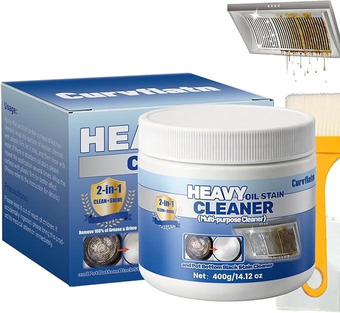 Heavy Oil Stain Cleaner, Pot Bottom Black Stain Cleaner,Stainless Steel Cleaning & Polishing, Powerful Kitchenware Cleaner, Multi-purpose Cleaner for Cookware (400, Grams)