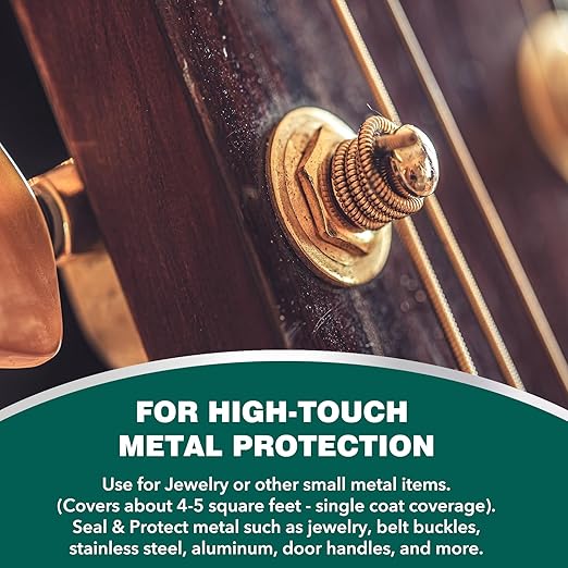 1 Oz. Clear, Protective Coating for Metal, Jewelry Coating, Jewelry Shield, Fast Drying Transparent After Curing, Long Lasting Protect Metal and Jewels from Wear, Rust