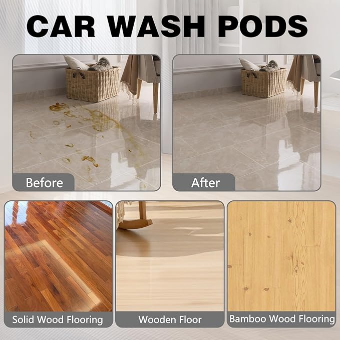 Brazilian Waves Mop Soap,New Mop Soap for Floor Cleaning, Multisurface Bathroom & Kitchen Cleaner Supplies (120ML)