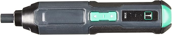 Amazon Basics by SKIL 4V Cordless Stick Screwdriver with 10-Piece Bit Set, USB Cable, LED Light, 3 Torque Settings