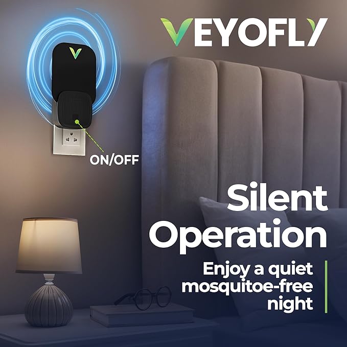 VEYOFLY Fly Trap Indoor, Fruit Fly Traps for Indoor, (1 Device + 3 Refills) Gnat Traps for House, Fly Catcher, Plug in Light Flying Insect Trap, Bug Light Killer, Fly Trap
