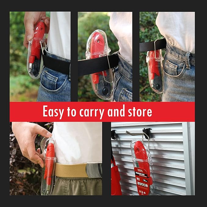 TOOLUX Folding Saw, 5inch Small Pruning Saw for Tree, Wood Hand Saws With Hard Teeth, Quality SK-5 Steel Hunting Saw Foldable with Box for Deer, Tree, Wood and Limb Cutting