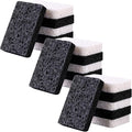 24 - Pack Non-Scratch Scrub Sponges - Sponges for Dishes and Washing Dishes, Cleaning Sponges for Kitchen Home and More（Black&White）