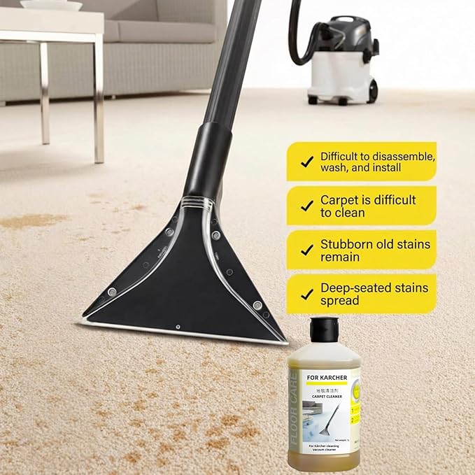RM519 Sofa, Bed Sheet, Curtain, Fabric, 1L Carpet Cleaner. Compatible With Kärcher Puzzi 8/1, 10/1 SE BRC Series. All Upright And Compact Deep Carpet Cleaners(1 PCS)