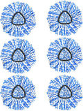 Spin Mop Replacement Heads, Microfiber Mop Refills, Easy to Replace (6 Heads)