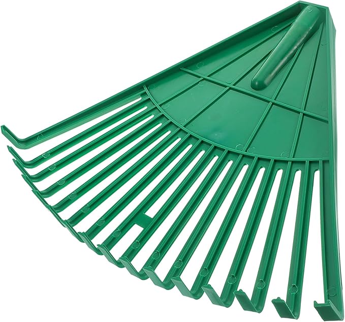 Yardwe Plastic Rake Head Garden Leaf Rake Head Replacement Lawn Shrub for Yard Sweep Picking Up Leaves (Without Handle)