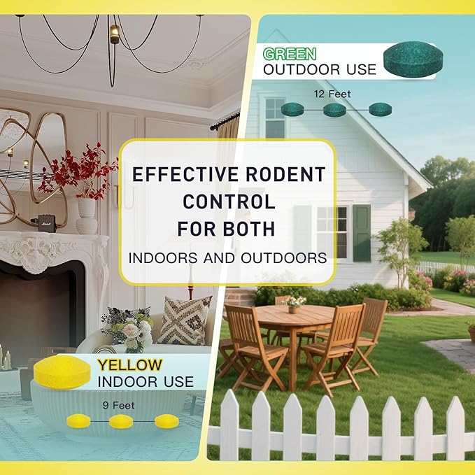 Rodent Repellent with Natural Essential Oils – 24 Pack Mouse, Rat & Pest Deterrent Balls, Safe for Family & Pets, Long-Lasting Indoor & Outdoor Protection
