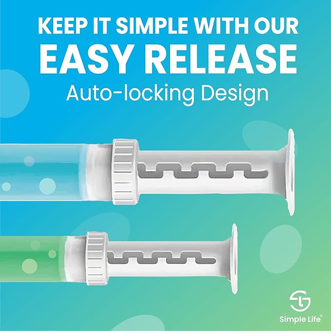 Simple Life Toilet Gel Stamp – Fresh Flower Scent, Anti-Limescale Toilet Cleaner Gel, Deodorizing & Long-Lasting Freshness, 64 Stamps, Blue & Green