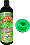 Green Piece® Glass Cleaner 1 Bottle-16 oz (Made in USA) - With Set of 3 Silicone Plugs, All Natural Earth Friendly Multi-purpose Cleaner for Metal, Ceramic, Water Pipe
