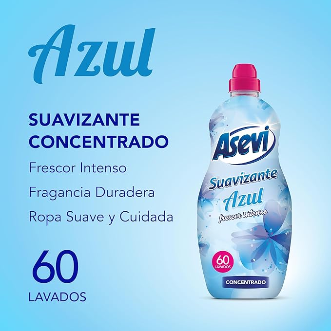 Asevi Fabric Softener Concentrate Blue 60 Doses