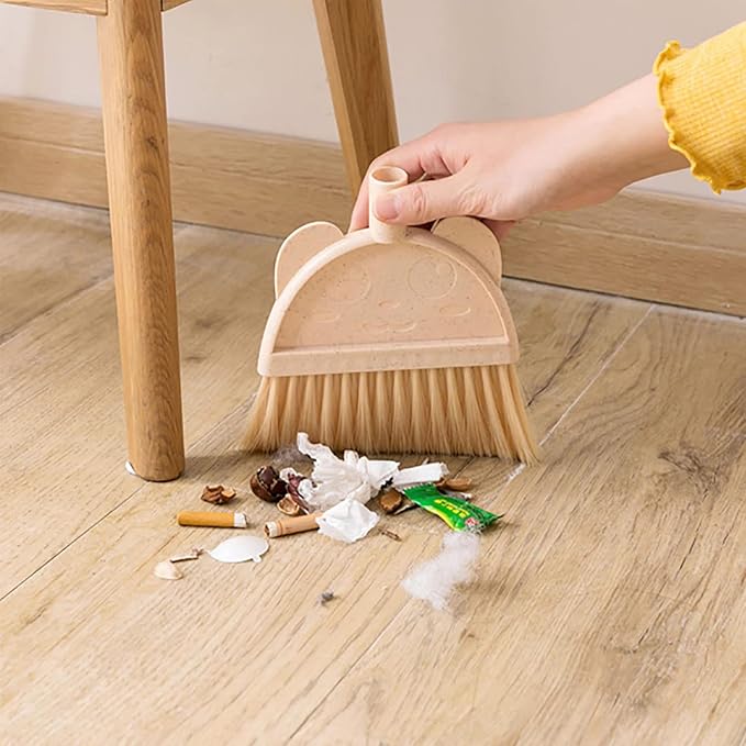 Children Small Broom and Dustpan Set Learning Sweeping Tool Broom