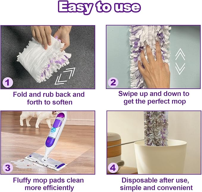 22 Count Pad Refills for Swiffer PowerMop Multi-Surface Mop, Absorbent Cleaning Pads for Hardwood, Tile & Laminate Floors