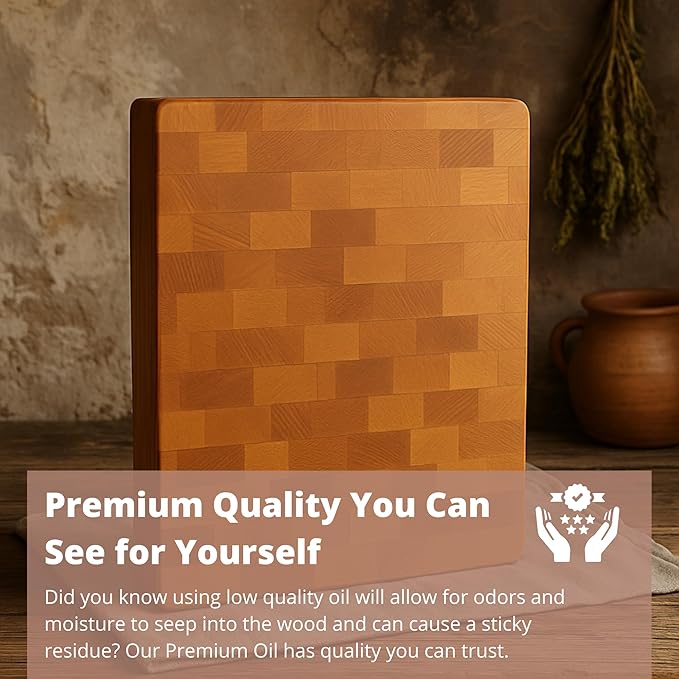 Specialist Cutting Board Oil by The Block & Board Company | Food Grade Mineral Oil for Wood, Stone, & Butcher Blocks | Quick Drying, Tasteless, Odorless & Colorless | Restore & Protect (8.5oz/250ml)