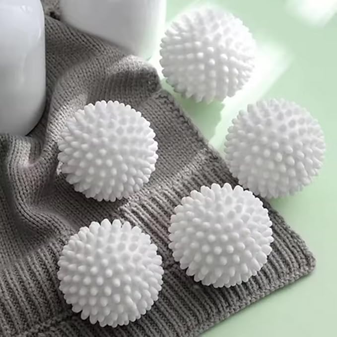 Reusable Laundry Balls, Household Anti-Winding Laundry Cleaning Supplies, 5 Pack White