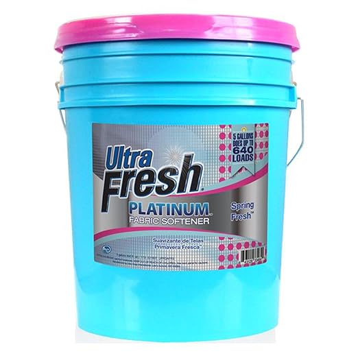 Ultra Fresh Liquid Laundry Fabric Softener, Platinum, 5 Gal, Spring Fresh - Household Cleaning Supplies and Accessories for Clothing and Fabrics