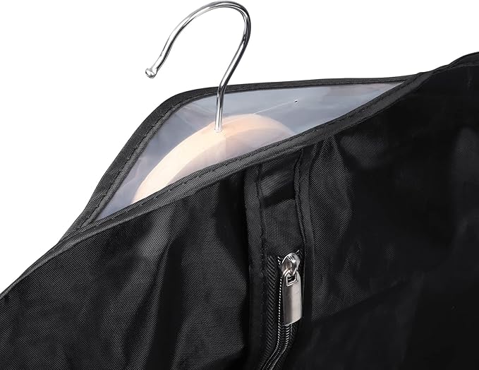 Univivi Garment Bag Suit Bag for Storage and Travel 43 inch, Washable Suit Cover for T-Shirt, Jacket, Suits, Coats, Set of 5, Oxford Fabrics