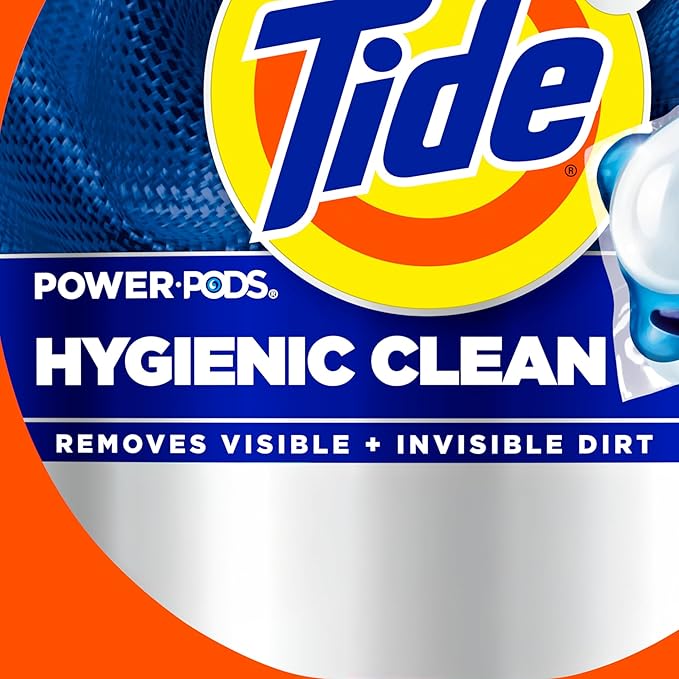 Tide Hygienic Clean Power PODS Laundry Detergent Pacs, Original Scent, 45 Count, Removes Visible and Invisible Dirt