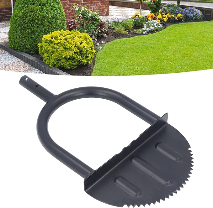 Half Moon Garden Shovel Manual Lawn Edger for Trimming Edging Carbon Steel High Hardness Durable Easy Cleaning Tool