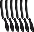 Hard Bristle Crevice Cleaning Brush - Home Cleaning Tools, Multi-Purpose Crevice Supplies for Kitchen, Bathroom, Toilet, Window, Vehicle, Faucets, Grout, Home (6, Black)