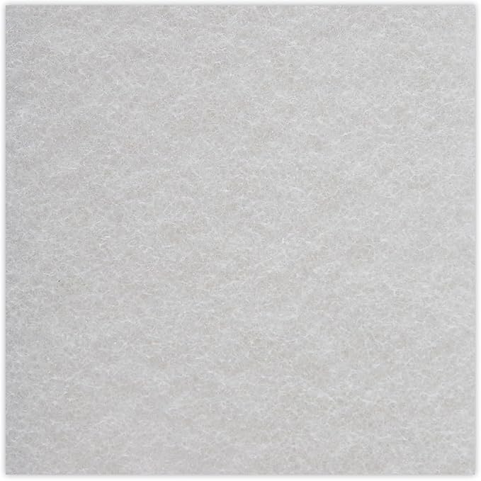 Boardwalk 198 Light Duty Scour Pad, White, 6 X 9, 20/carton