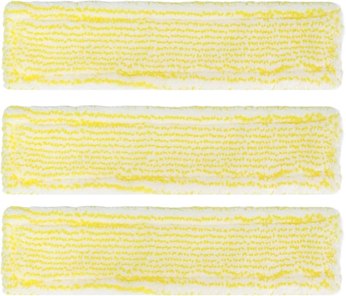 3 Pack Microfiber Replacement Pads Compatible with KARCHER WV2 & WV5 Cleaners – Fast Cleaning for Windows, Glass, Mirrors & Smooth Surfaces