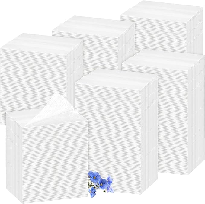 600 Count Flax Scent Dryer Sheets Bulk Fabric Softener Flax Scent Dryer Sheets Naturally Softens Freshens Removes Static Cling Prevent Wrinkles, Plant Based for Sensitive Skin, Large Household